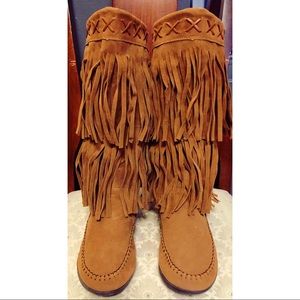Rampage Capulet fringe boot